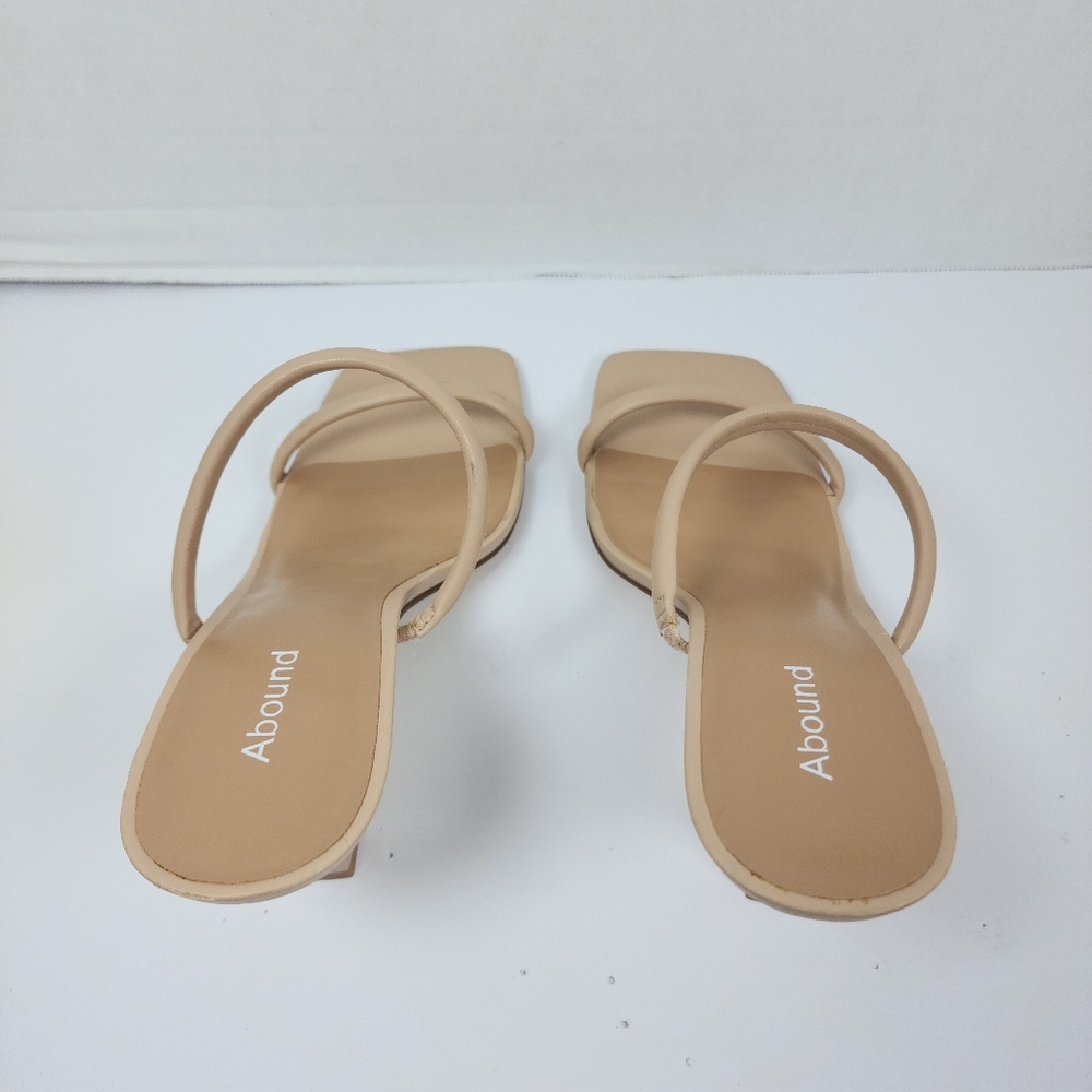 Abound Women Nude Open Toe Heel Slippers Size 9.5 - Picture 2 of 9